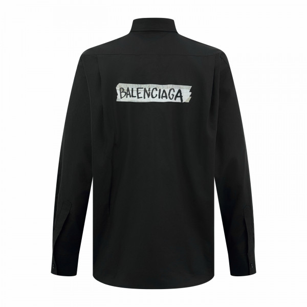 [잔디집] 발렌시아가 마스킹 테이프 블랙 롱슬리브 셔츠