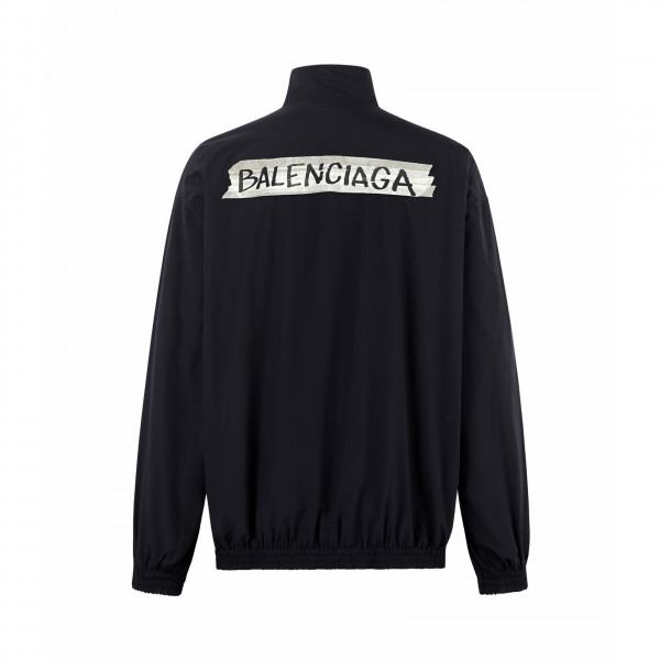 [잔디집] 발렌시아가 마스킹 테이프 블랙 트랙수트 자켓