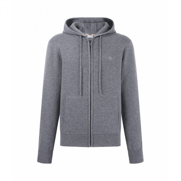 [잔디집] 버버리 캐시미어 블렌드 그레이 후드 집업