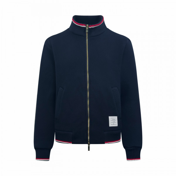 [잔디집] 톰브라운 루프백 오버사이즈 RWB 네이비 스트라이프 자켓