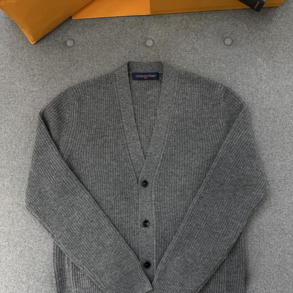 [TJ공장] 루이비통 엠브로이더 캐시미어 그레이 가디건