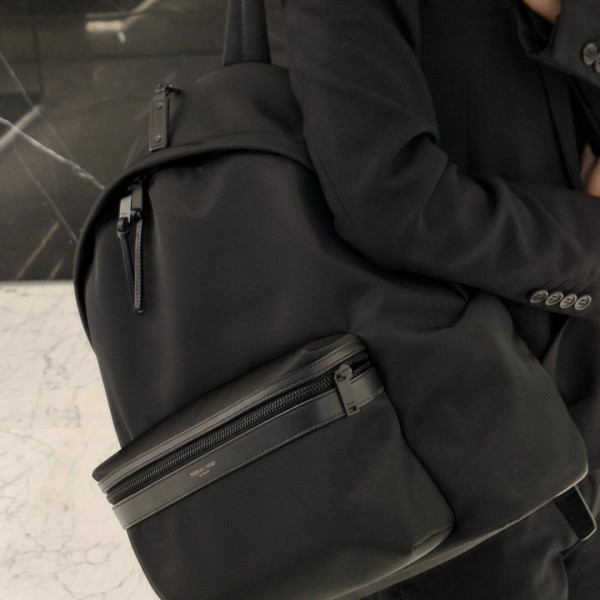 [블랙프레임] 생로랑 나일론 에코닐 시티 블랙 백팩 534967