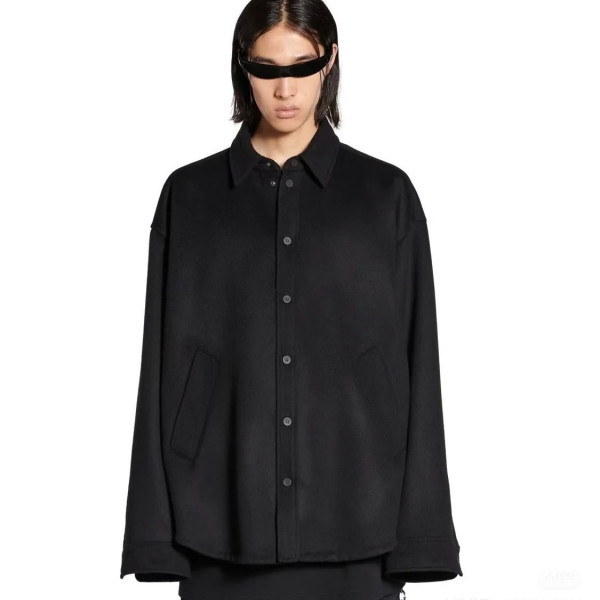 [GTR공장] 발렌시아가 블랙 울 모직 셔츠 자켓