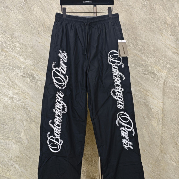 [GTR공장] 발렌시아가 커시브 블랙 배기 팬츠