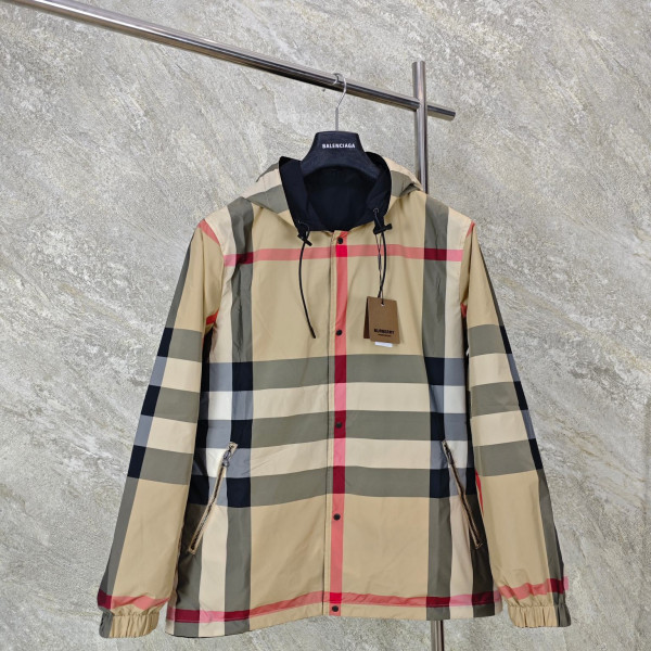 [GTR공장] 버버리 체크 리버시블 블랙 베이지 자켓