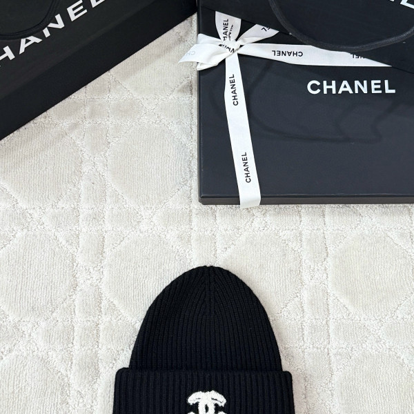 샤넬 캐미시어 블랙 비니