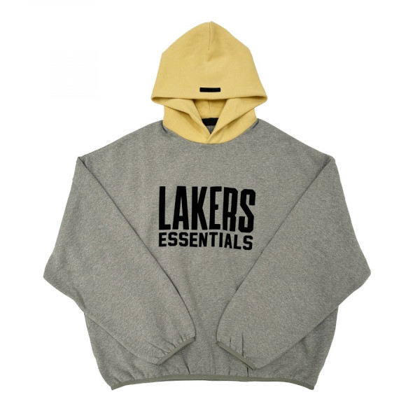 [세나] 피어오브갓 에센셜 NBA 레이커스 그레이 후드