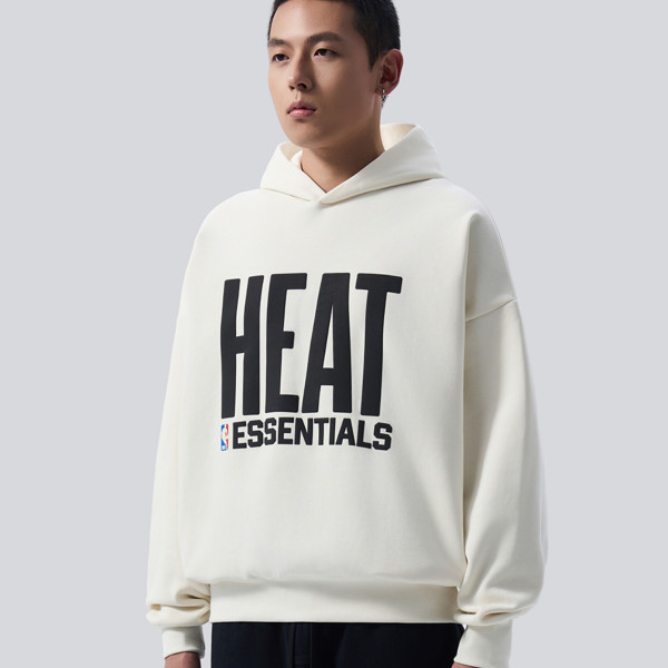 [세나] 피어오브갓 에센셜 NBA 마이애미 히트 크림 화이트 후드