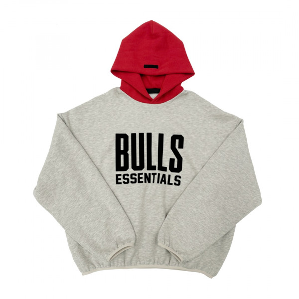 [세나] 피어오브갓 에센셜 NBA 불스 그레이 레드 후드