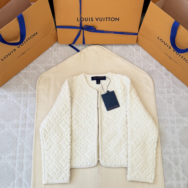 루이비통 모노그램 타월링 크림 화이트 자켓 여성복