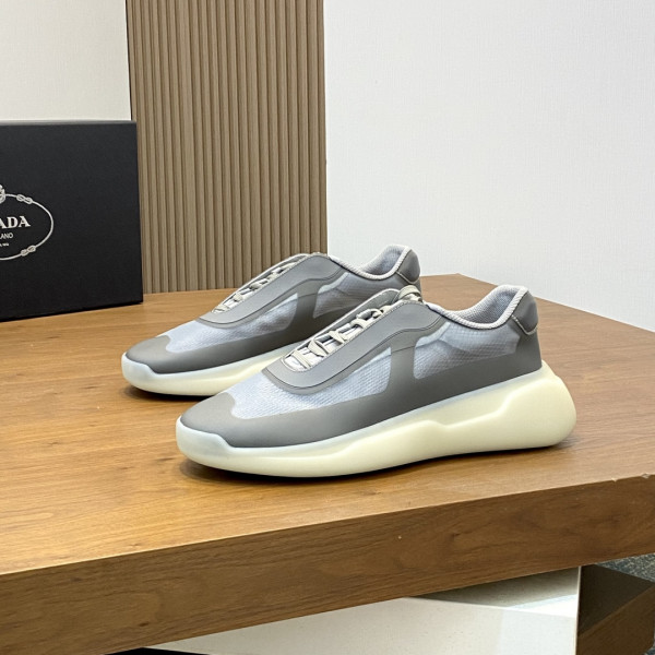 프라다 아메리카컵 리나일론 바이크 그레이 스니커즈