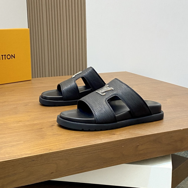 루이비통 시티브레이크 블랙 뮬 슬리퍼