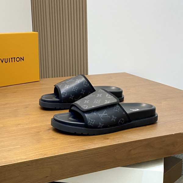 루이비통 모노그램 마이애미 이클립스 블랙 뮬 슬리퍼