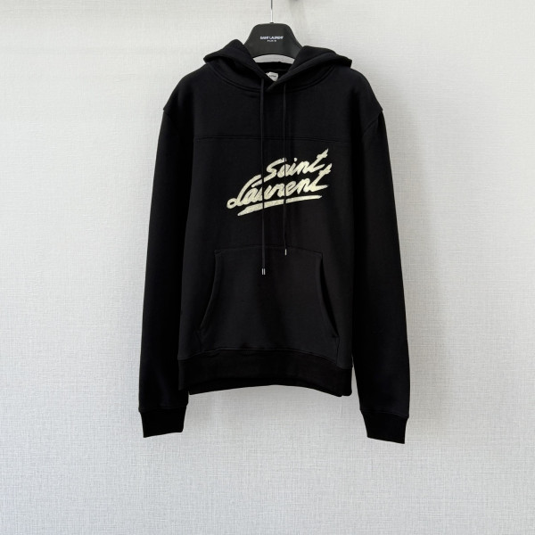 생로랑 시그니처 블랙 후드