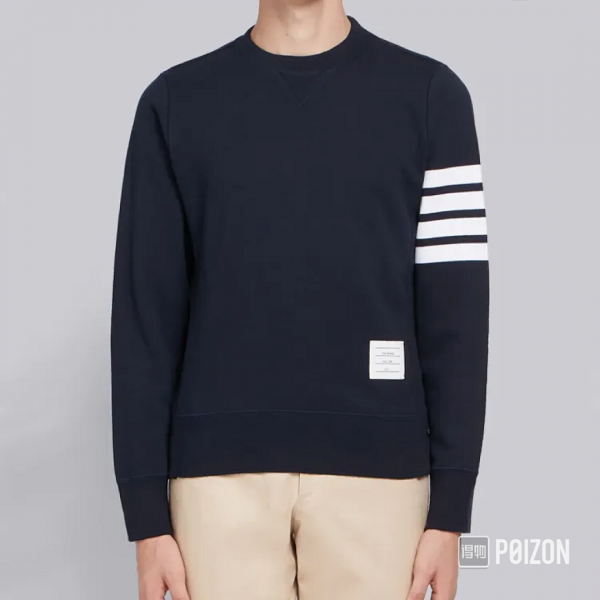 [사슬공장] 톰브라운 4바 네이비 맨투맨