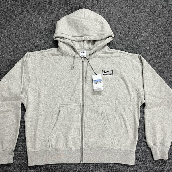 [YQ] 나이키 X 스투시 플리스 그레이 후드집업