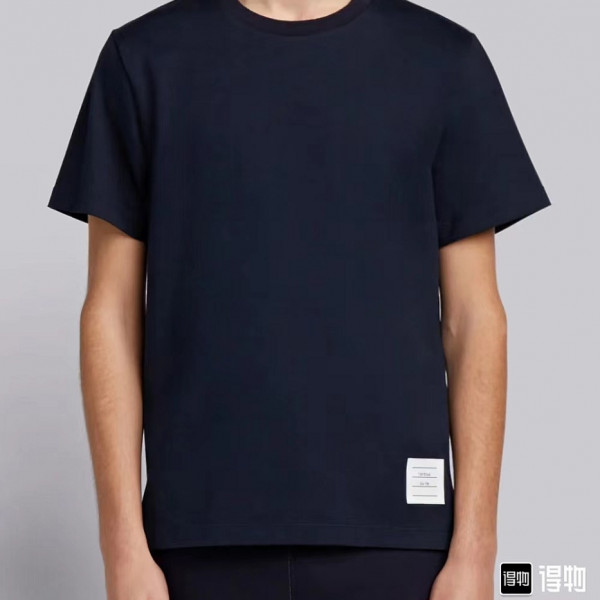 [사슬공장] 톰브라운 릴랙스 네이비 티셔츠