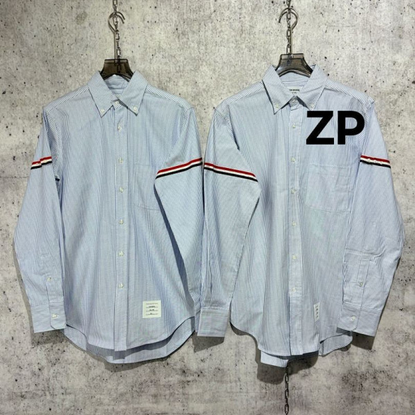 [사슬공장] 톰브라운 암밴드 스트라이프 스카이 블루 셔츠