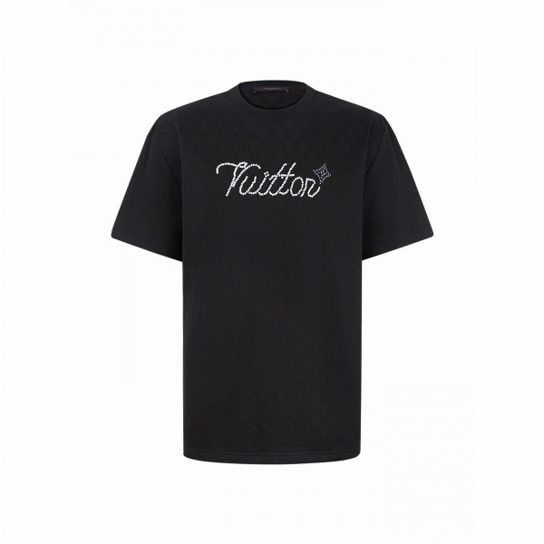 [잔디집] 루이비통 시그니처 엠벨리시드 블랙 티셔츠