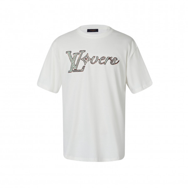 [잔디집] 루이비통 엠벨리시드 LV시그니처 화이트 티셔츠