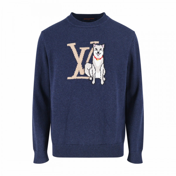 [잔디집] 루이비통 인타르시아 LV 네이비 니트 스웨터