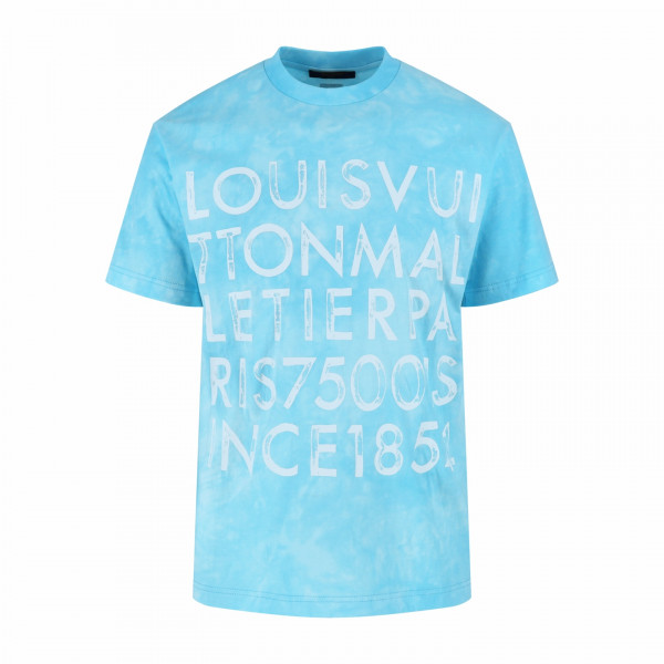 [잔디집] 루이비통 타이다이 레터링 블루 티셔츠