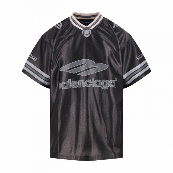 [잔디집] 발렌시아가 3B 풋볼 블랙 저지 티셔츠