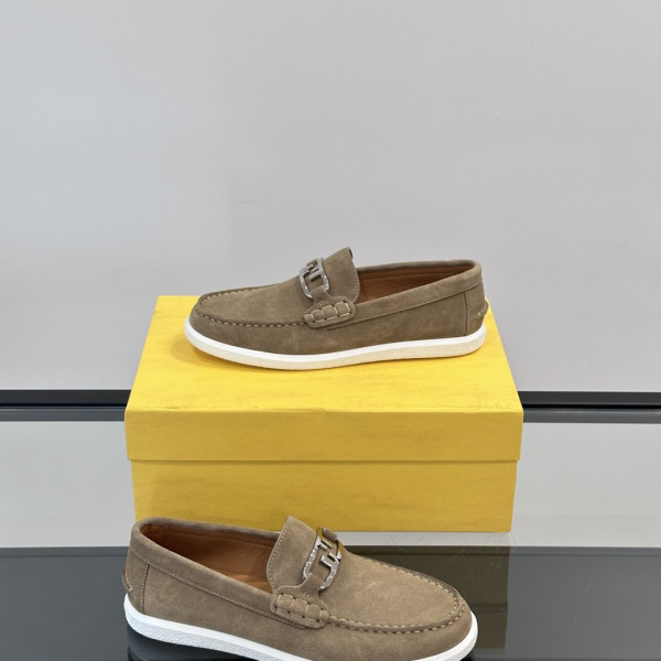 펜디 스웨이드 베이지 로퍼