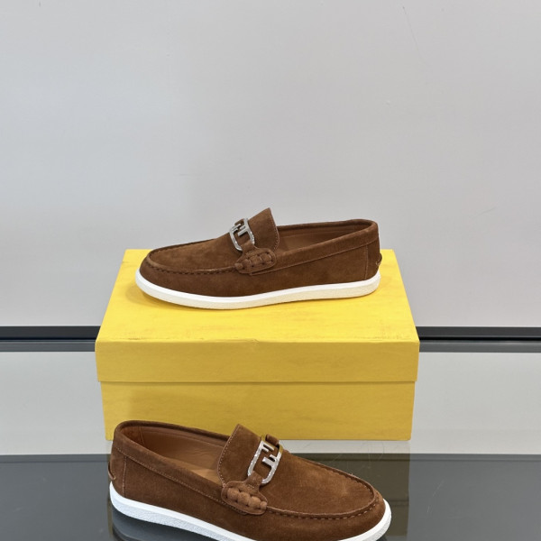 펜디 스웨이드 브라운 로퍼