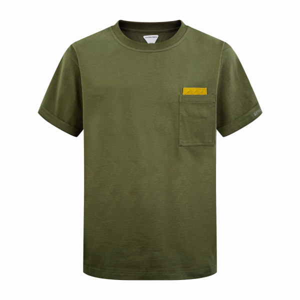 [잔디집] 보테가 베네타 피마 코튼 저지 파인 그린 티셔츠