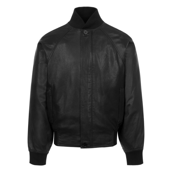 [세나] 피어오브갓 시즌7 무스탕 MA-1 양가죽 레더 블랙 자켓