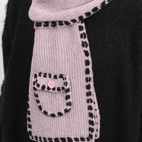 [세나] 핀가린 핑크 포켓 스카프