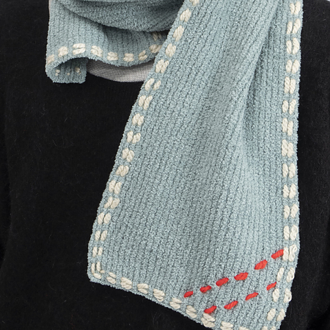 [세나] 핀가린 민트 포켓 스카프