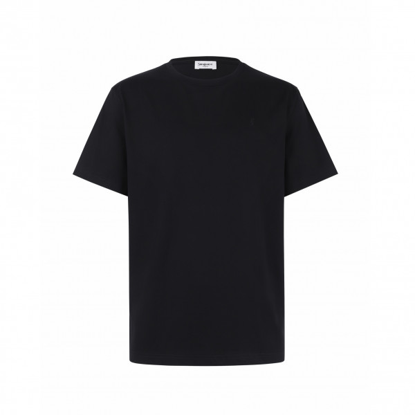 [잔디집] 생로랑 로고 카산드라 블랙 티셔츠