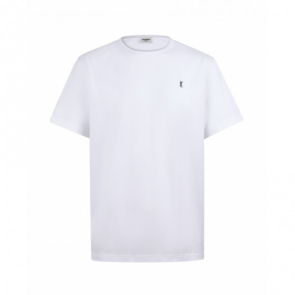 [잔디집] 생로랑 로고 카산드라 화이트 티셔츠