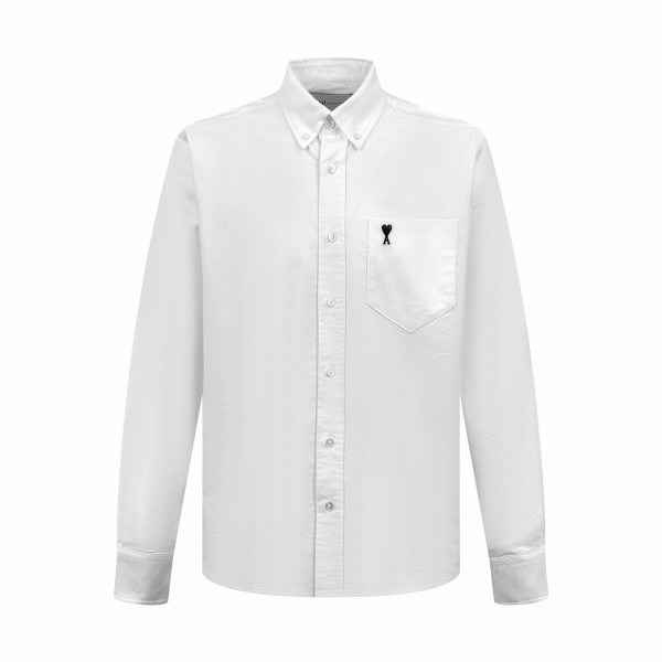 [잔디집] 아미 스몰 하트 화이트 옥스포드 셔츠