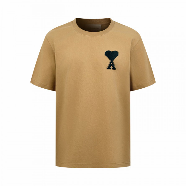 [잔디집] 아미 하트 로고 베이지 티셔츠