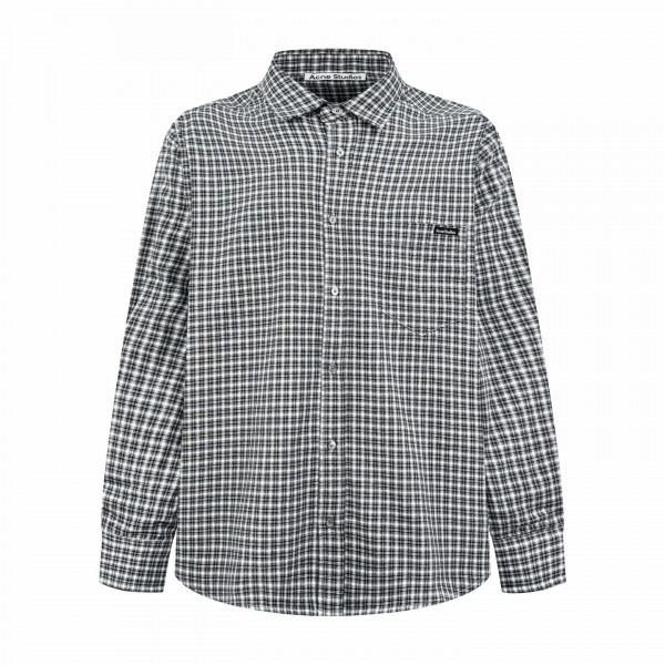 [잔디집] 아크네 스튜디오 프란넬 블랙 화이트 버튼업 셔츠