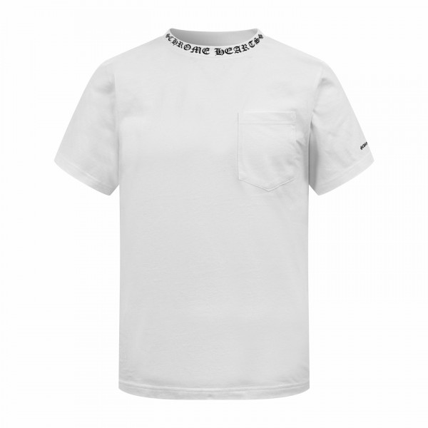 [잔디집] 크롬하츠 포켓 크루 화이트 티셔츠