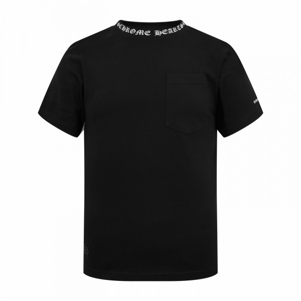 [잔디집] 크롬하츠 포켓 크루 블랙 티셔츠