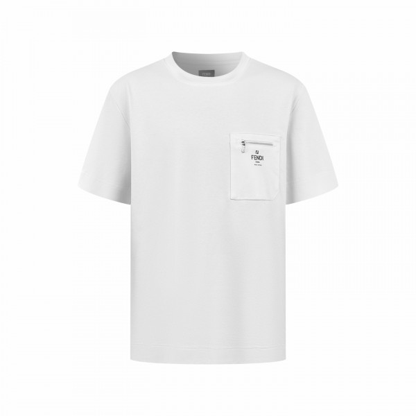 [잔디집] 펜디 로고 포켓 화이트 티셔츠