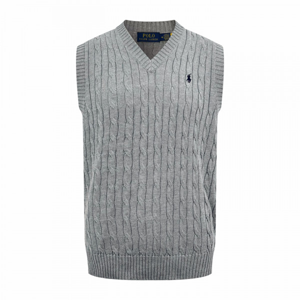 [잔디집] 폴로 랄프로렌 케이블 니트 코튼 그레이 스웨터 베스트