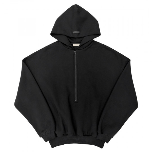 [세나] 피어오브갓 이터널 블랙 반집업 후드