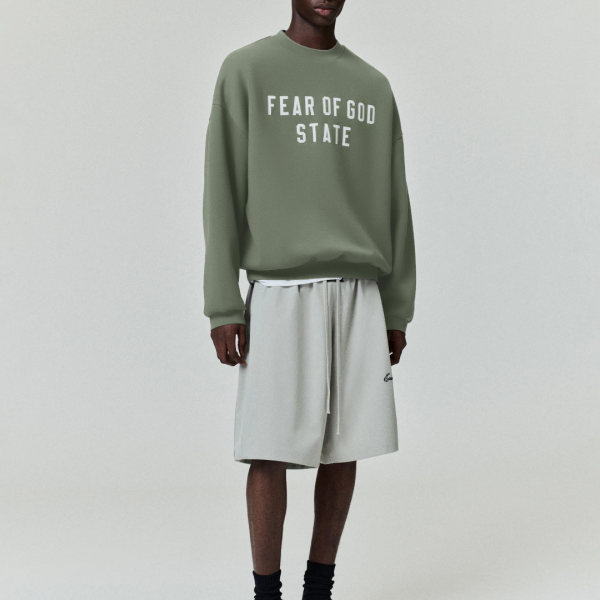 [세나] 피어오브갓 에센셜 90's 모스 맨투맨