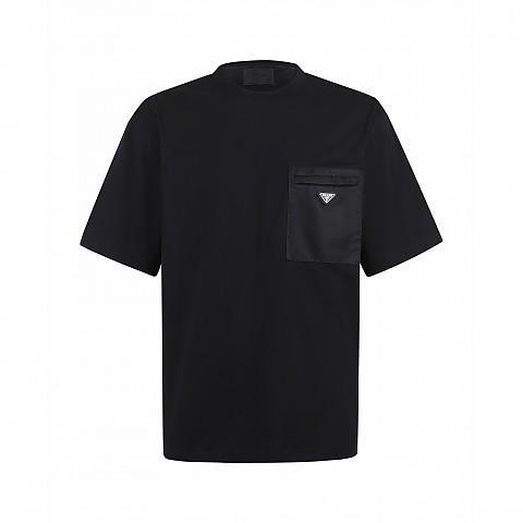 [잔디집] 프라다 리나일론 블랙 저지 티셔츠